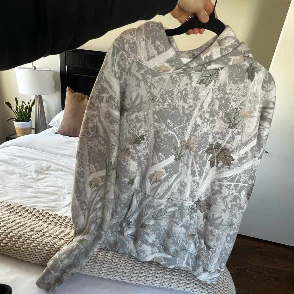 Abercrombie Oversized Essential Camo Hoodie